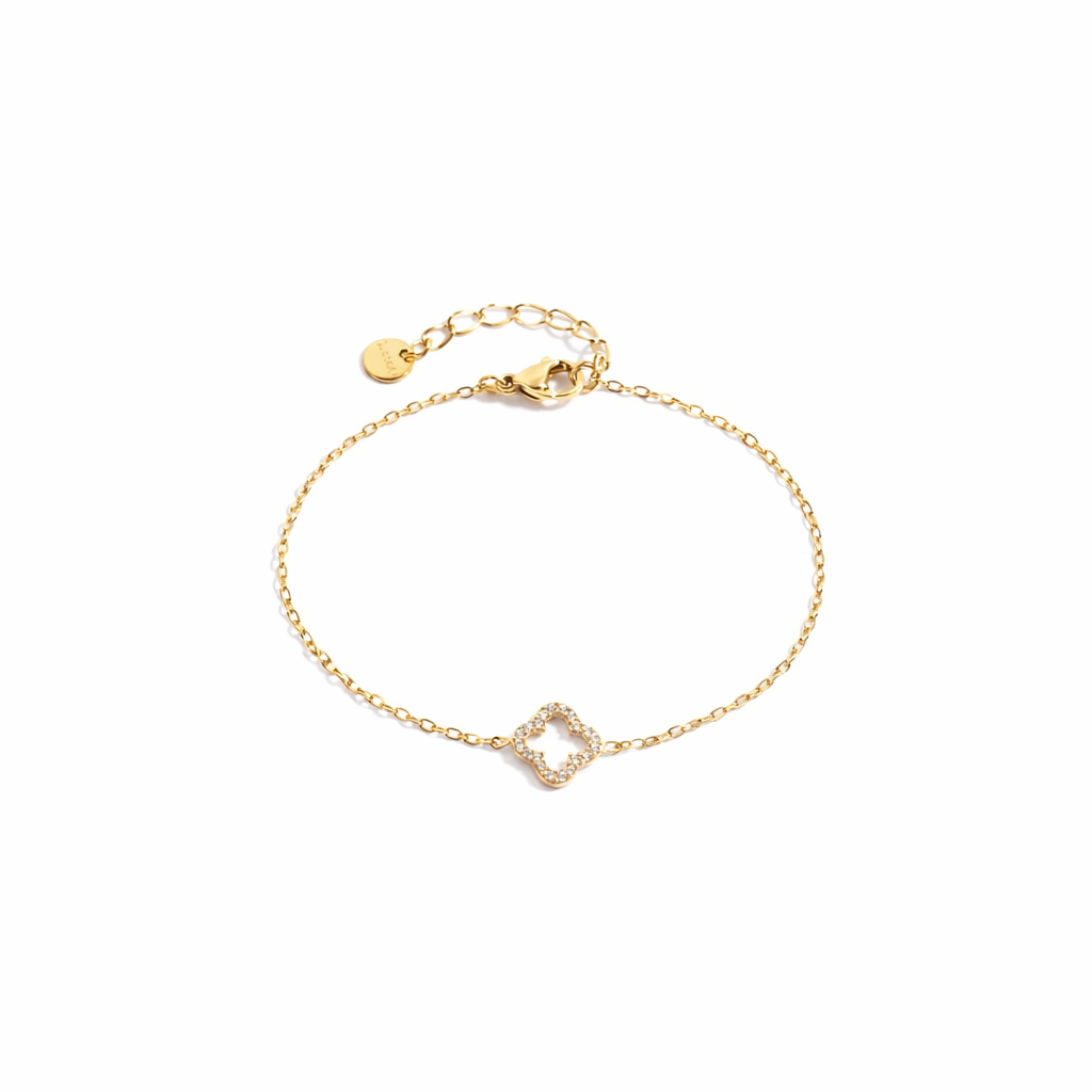 Bracelet Trèfle Strass