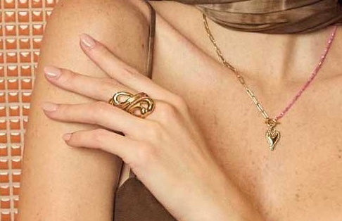 Bague Sculptural Double Boucle