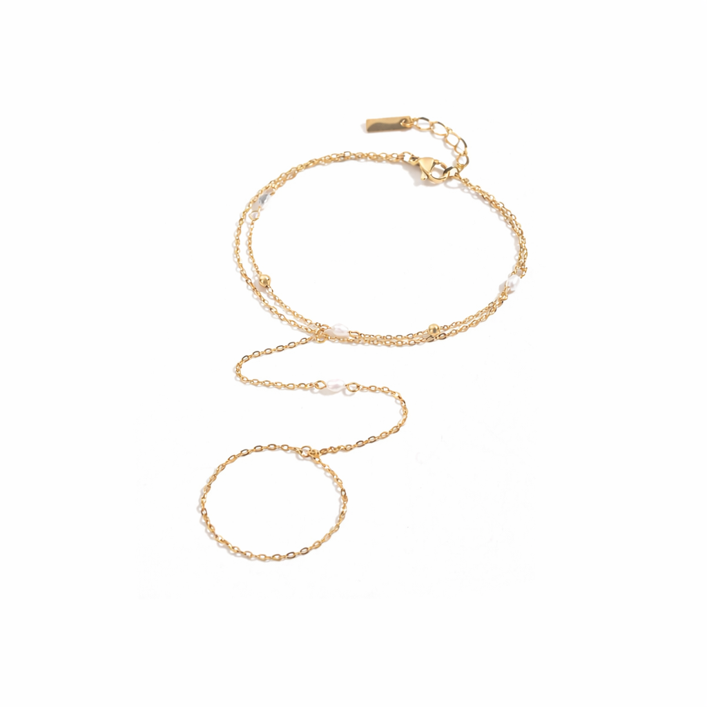Bracelet Chaîne de Main Perles