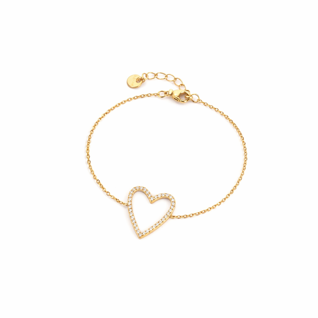 Bracelet Cœur Strass