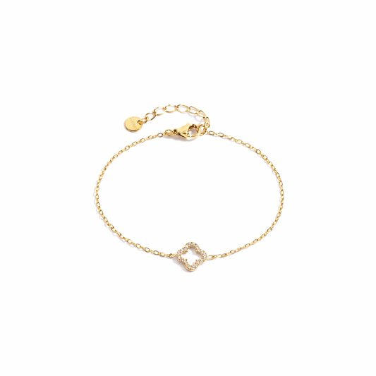 Bracelet Trèfle Strass