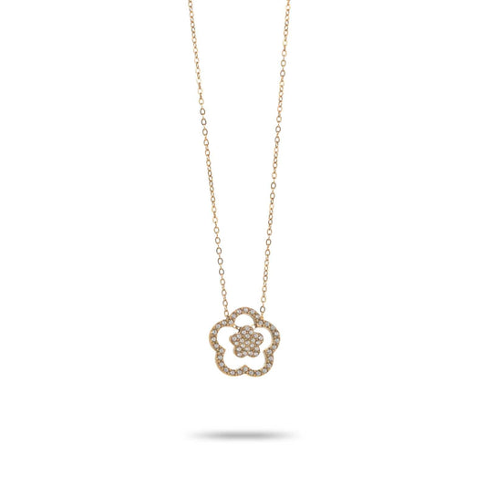 Collier pendentif fleur