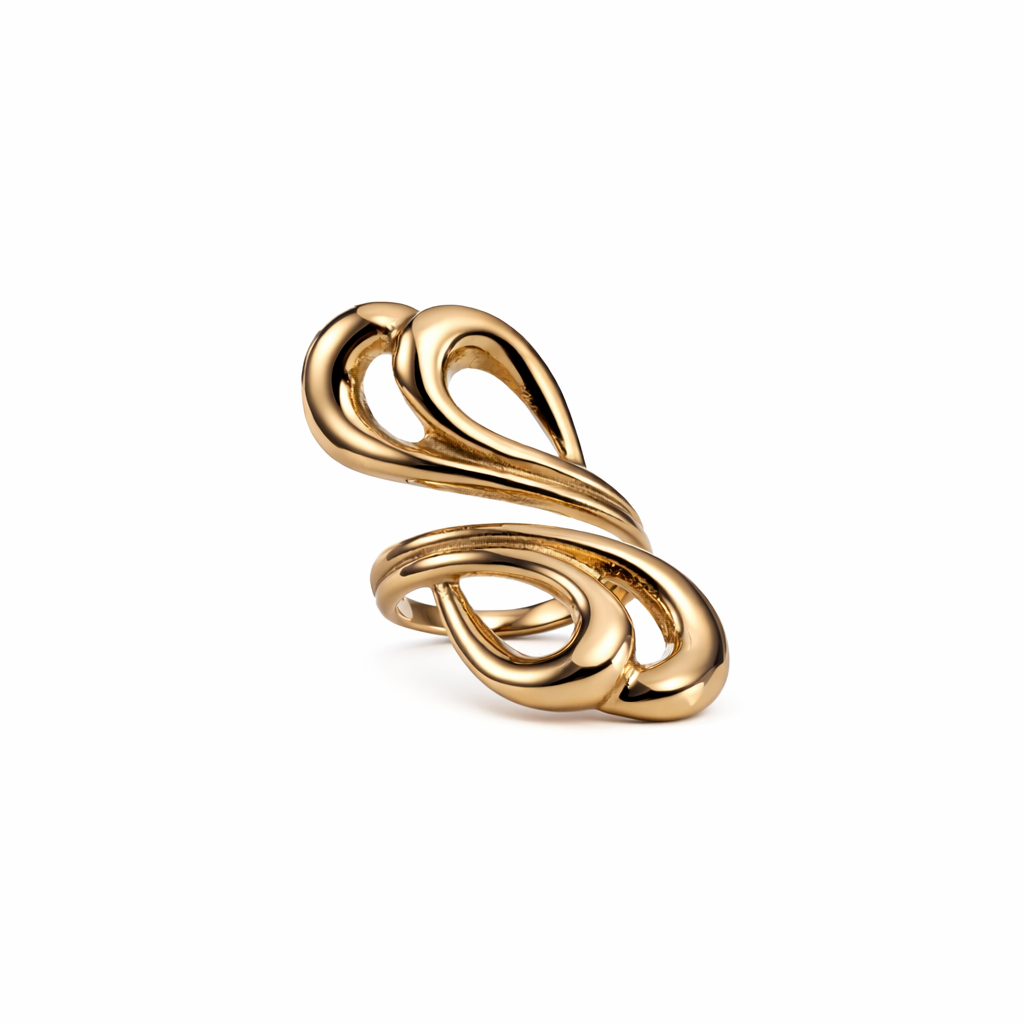 Bague Sculptural Double Boucle