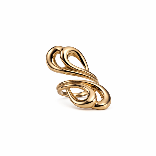 Bague Sculptural Double Boucle