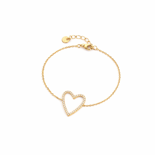 Bracelet Cœur Strass