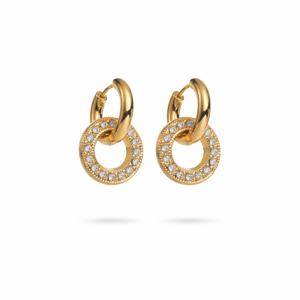 Boucles d'oreilles strass